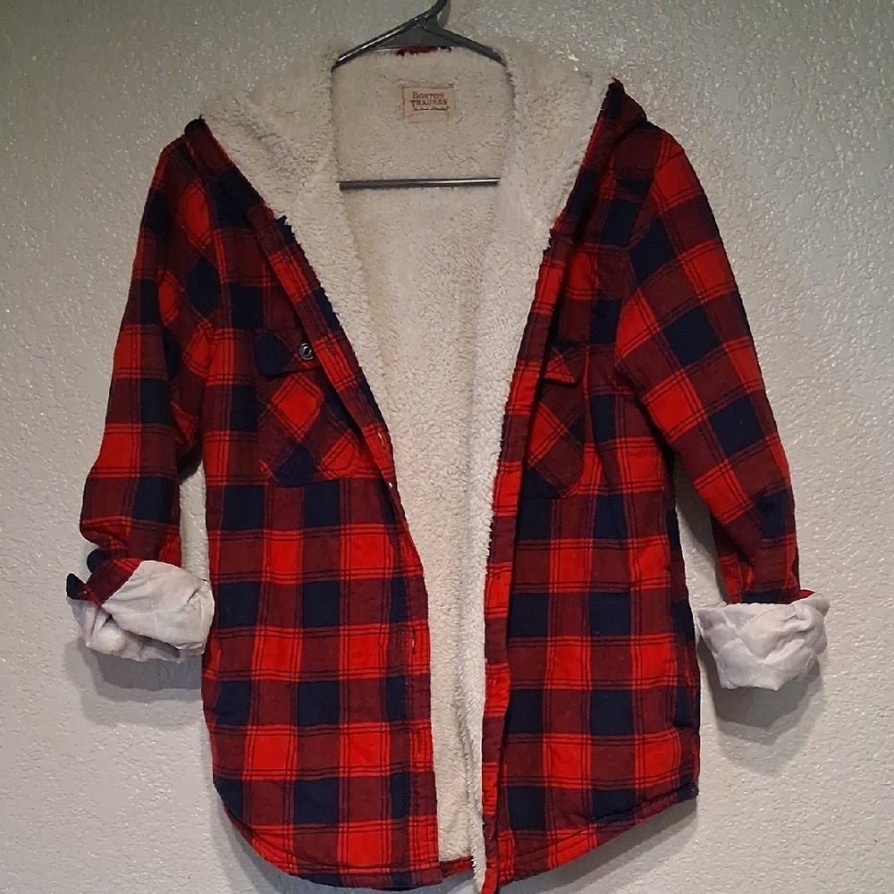 Boston Traders Cream Sherpa-Lined Jacket